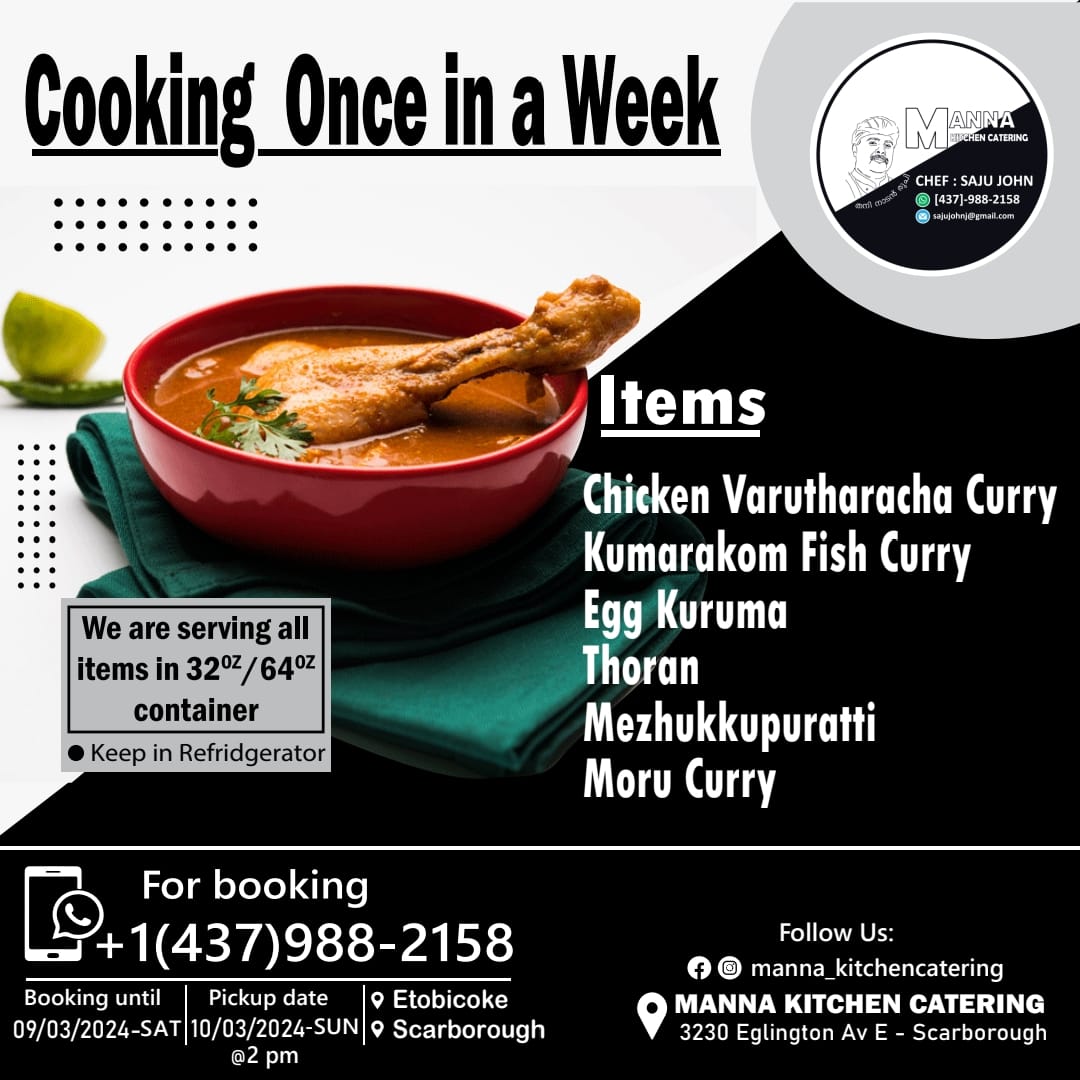 Kerala Restaurant MANNA KITCHEN CATERING