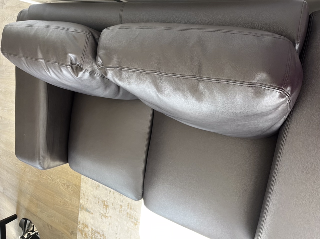 Nice Leather Sofa LoveSeats Black.